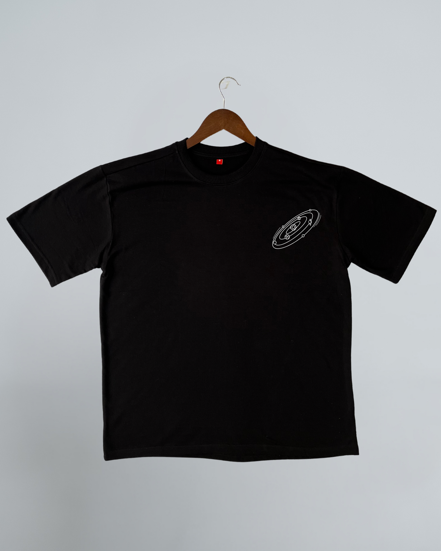 Men's "Brahmāṇḍ" Cosmic Solar System Oversized T-Shirt – Explore the Universe Within