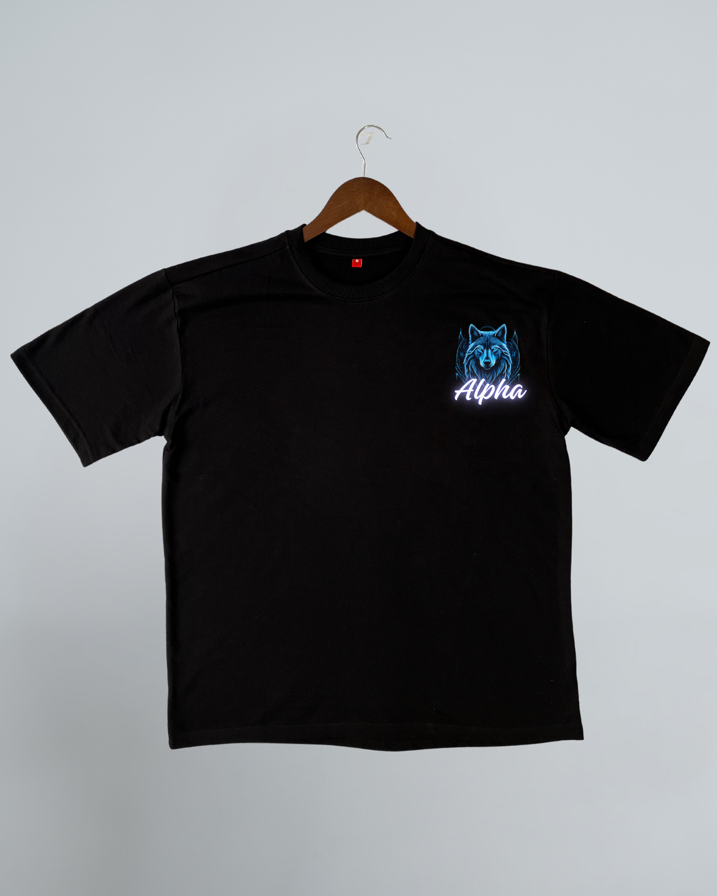 Men’s "Alpha Wolf" Graphic Oversized T-Shirt – Lead the Pack