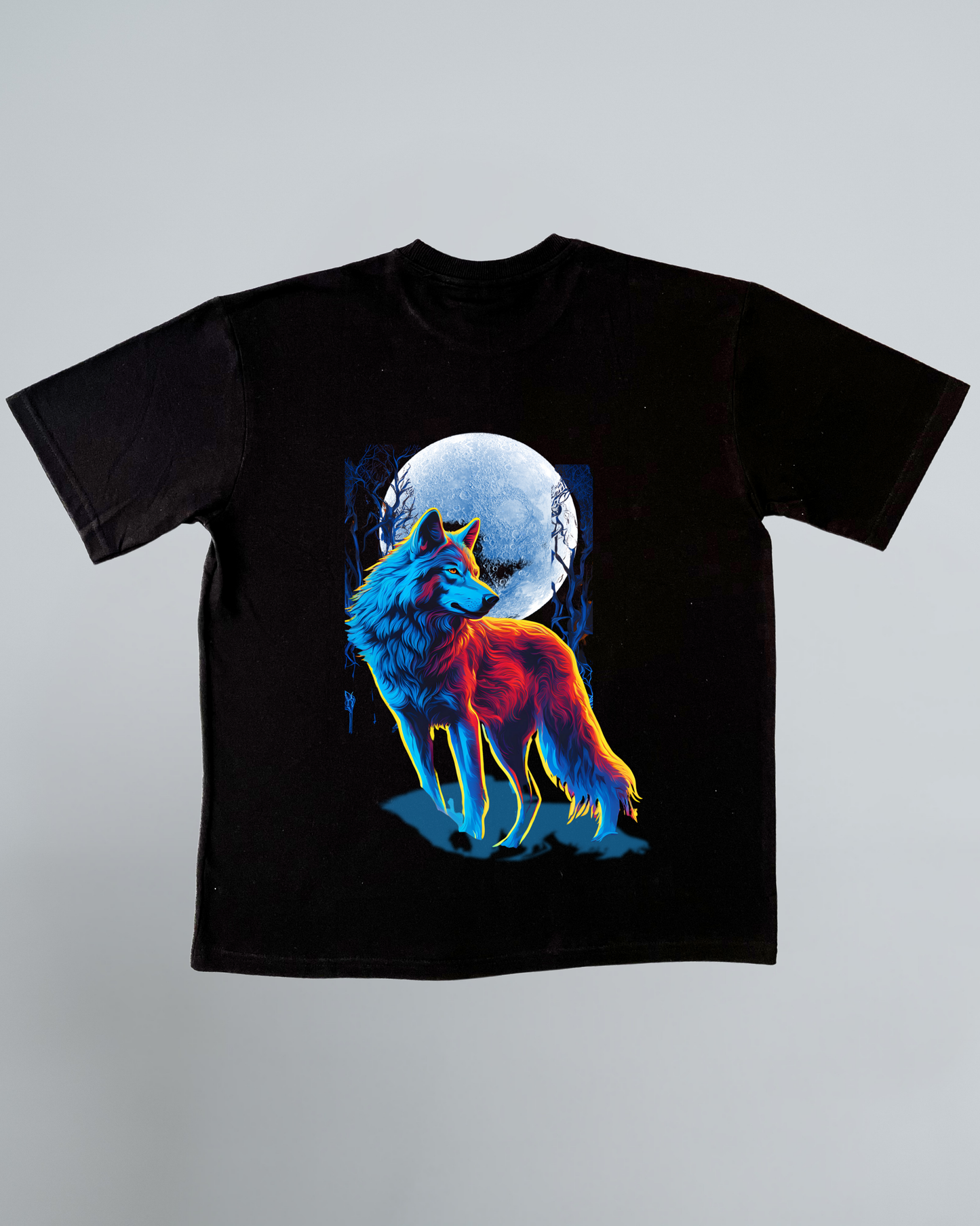 Men’s "Alpha Wolf" Graphic Oversized T-Shirt – Lead the Pack