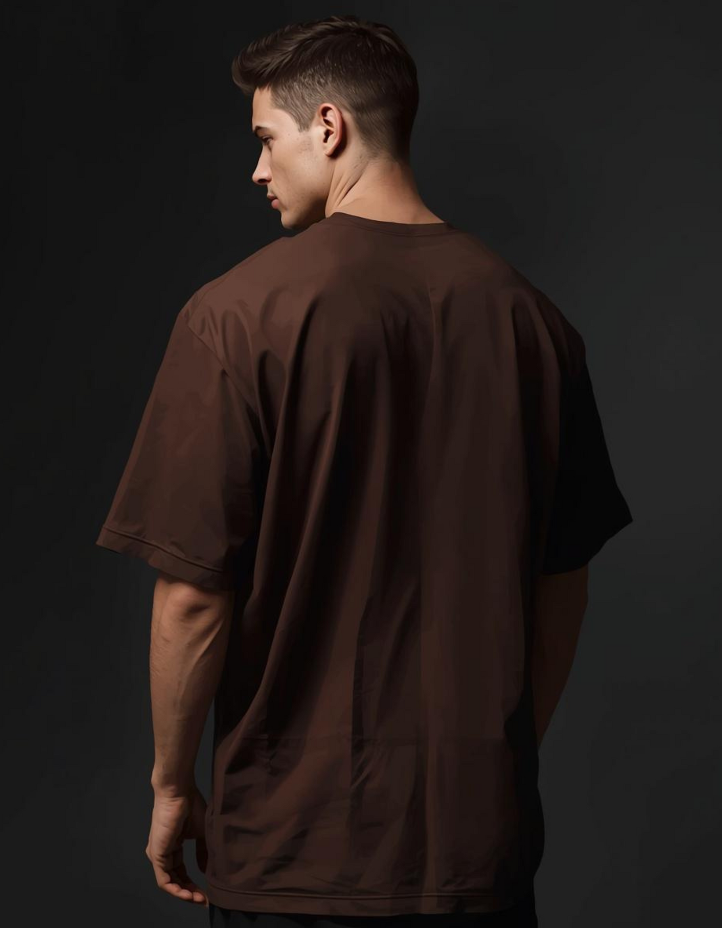 Hustler Typography Loose Fit T-Shirt for Men | Premium Cotton Oversized Streetwear Tee | Minimal Motivational Graphic T-Shirt