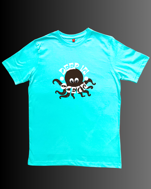 Men's Sky Blue Deep in Ocean T-Shirt