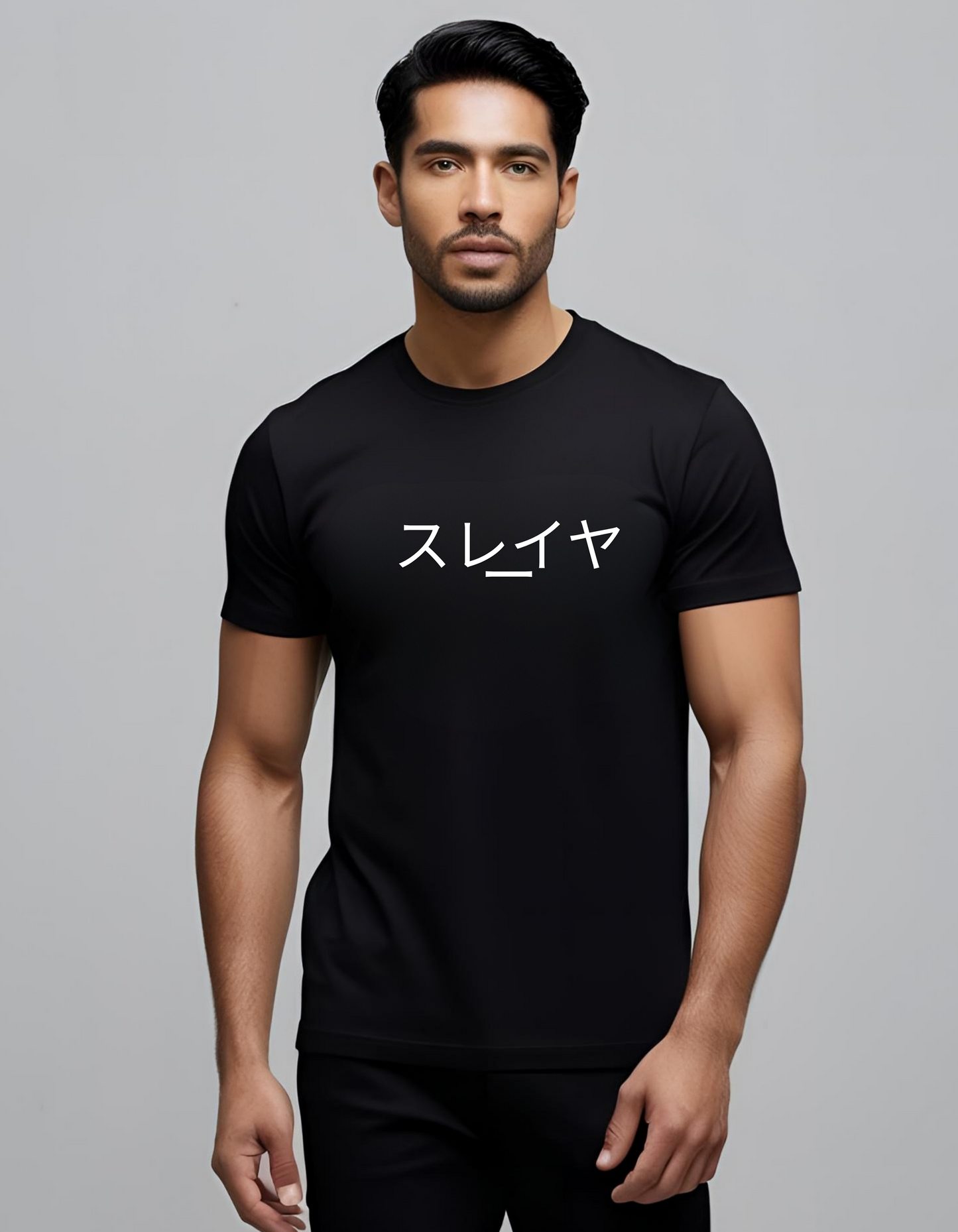 Men’s Oversized Anime Graphic T-Shirt – Streetwear Black Tee with Japanese Print | Urban Otaku Style Cotton T-Shirt