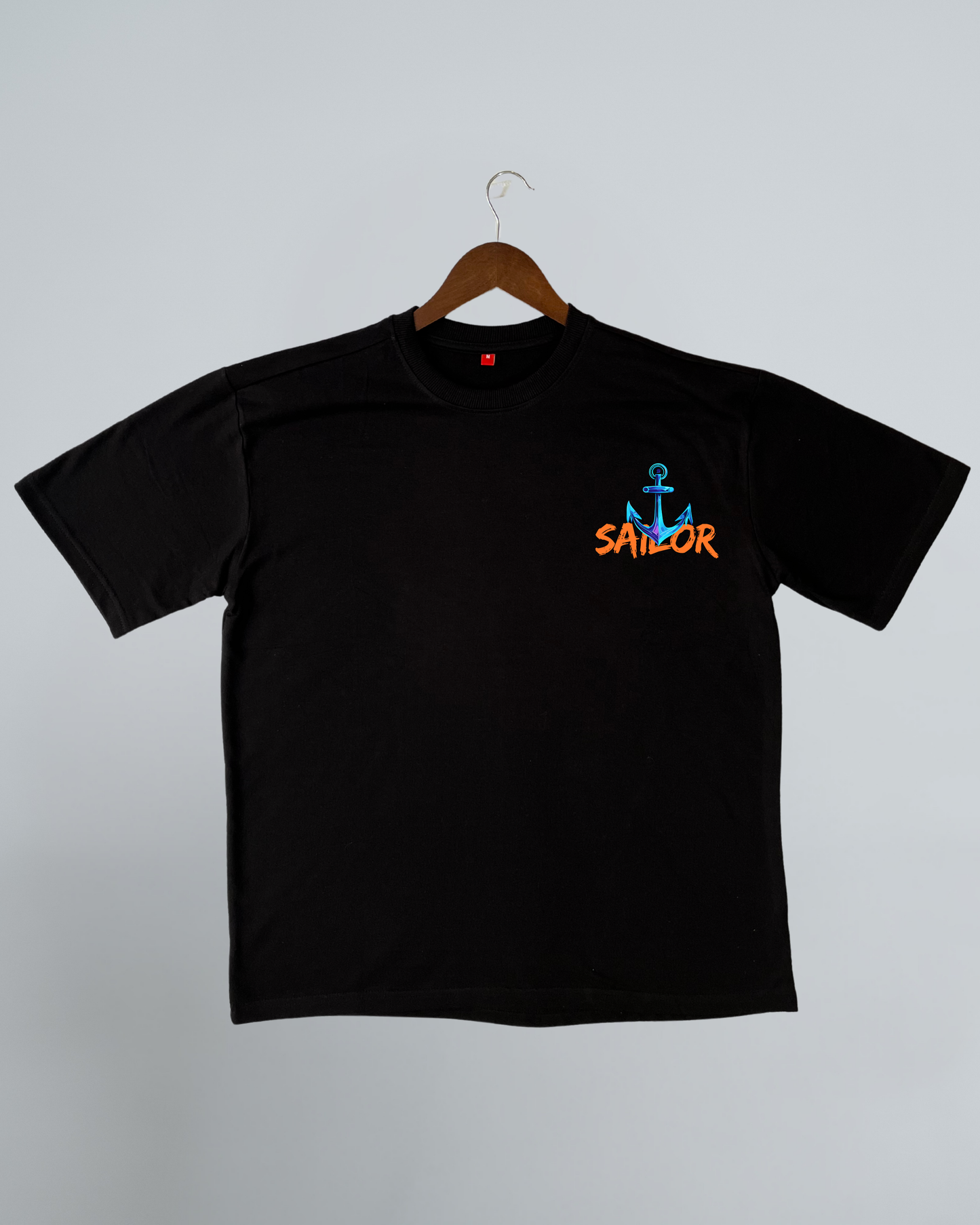 Men’s "Sailor" Motivational Oversized T-Shirt – Brave the Storm