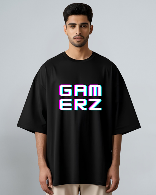 Men’s "Gamerz" Graphic Oversized T-Shirt – Level Up Your Style