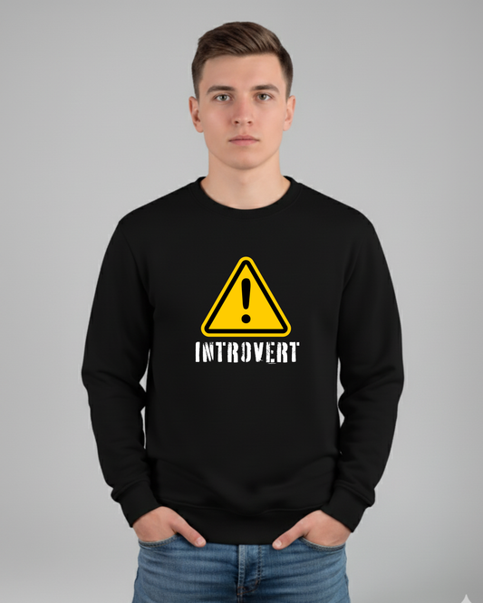 Cozy Black Sweatshirt for Introverts - The Perfect Pullover for Home & Chill