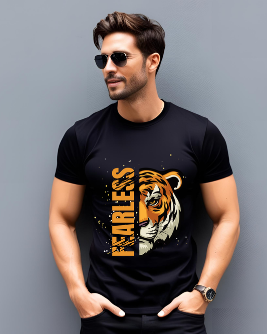 Men’s "Fearless" like a Tiger T-Shirt – Unleash the Power Within