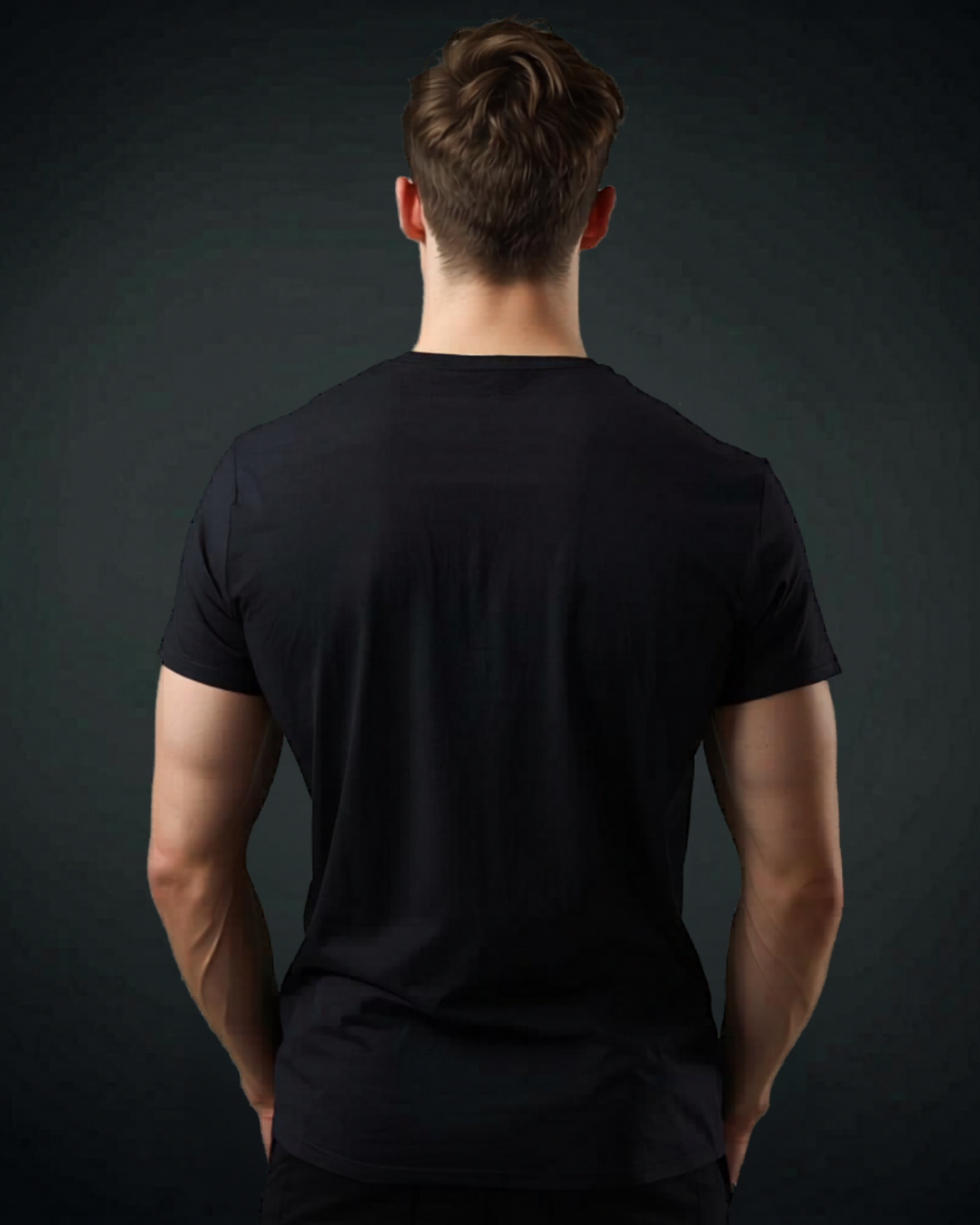 Distortion Graphic T-Shirt for Men – Premium Black Streetwear Tee | Minimal Bold Typography Design