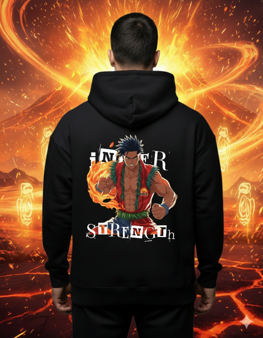 Empowerment Black Hoodie | Find Your Inner Strength Graphic Apparel