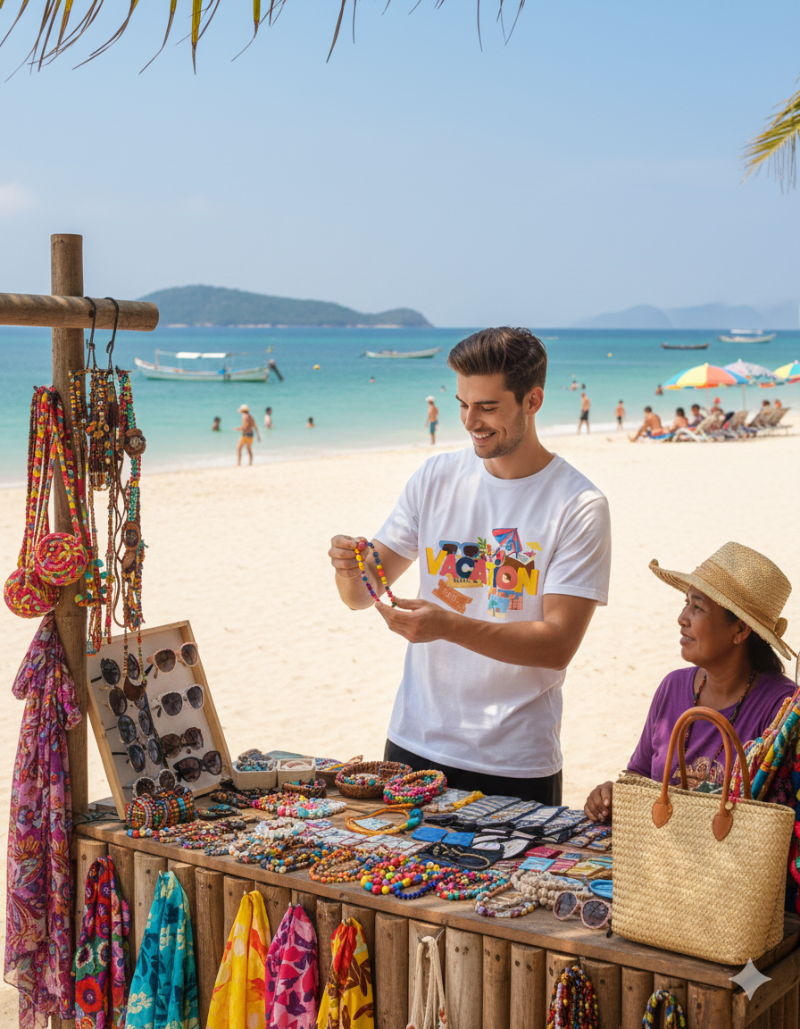 Men's Vacay Mode – Chill & Escape T-Shirt