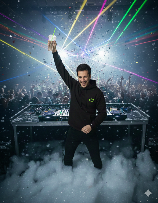 Black Neon Hoodie - "Crazy Me" Bold Graphic Streetwear